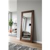 MO.WA Specchio da parete grande moderno cm. 82x182, made in Italy, Specchi con cornice legno, Specchiera design contemporaneo, Specchiere lunghe per ingresso arredo casa