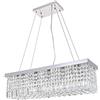 A1A9 Lampadario di cristallo moderno, plafoniera a goccia di cristallo trasparente K9 apparecchio illuminazione a sospensione rettangolare da incasso per soggiorno sala da pranzo