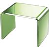 Dewrhiixe Sgabello in acrilico, piccolo, sgabello da doccia, in acrilico trasparente, per bagno, camera da letto, cucina, con antiscivolo, può contenere fino a 113,4 kg (verde, 32,6 x 22,9 x 24,9 cm)