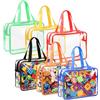 Zyiphor 6 Pezzi Sacchetti Portaoggetti per Giocattoli, Organizer Sacchetti Giochi Borse Portaoggetti in PVC per Giocattoli, Bambini, Libri (30 * 10 * 22cm)