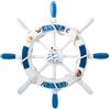 Zyqixluk Arredamento del Volante della Barca, Nautico Timone Decorazione da Parete, Ornamento Appeso della Ruota per Decorazioni per la Casa, A5