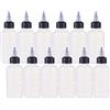 BENECREAT 12 Pack 120 ml Bottiglie Vuote in Plastica Flacone di Colla con Scala per Maniglie di Erogazione Buono per Artigianato Colla Art