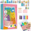 Generico Squeegee Art Kids Paint Kit, Colorful Educational Set, 21.6/10.2/6.7 Inches, Easy Grip Drawing Tools for Easter, Birthday, and Holiday Fun, Multicolor