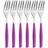 BUGATTI, Glamour, Set 6 Forchettine da Dolce in Acciaio Inox 18/10, Confezionato in Scatola Regalo (Iris)