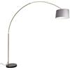 Qazqa xxl - Lampada da terra con paralume Moderno - 1 luce - L 275 cm - Grigio - Moderno - Soggiorno I Camera da letto