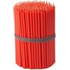 NKlaus 1000g (circa 250 pz.) Ceri rituali per altare L: 16cm. Candele da altare rosse n. 100 36253