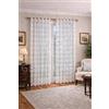 GBiancheria Tenda Pizzo Bianca Alexia con Asole Passabastone, Tendina Ricamata Trasparente Elegante per Cucina Soggiorno Camera da Letto, Bordo Smerlato, Coppia o Pannello, Varie Misure (140x290 cm - 2 Pannelli)