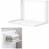 Chingcoo Mensola magnetica per lavatrice, estensibile, accessorio per lavatrice, 40,5 x 25 cm, stendibiancheria magnetica per asciugatrice, organizer per asciugamani, vestiti, biancheria sporca (bianco)