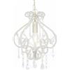 JUDYY Lampadario con Perle Bianco Rotondo E14,Illuminazione,Lampade-281593