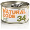 Natural Code 34 Tonno e Kiwi 85gr umido gatto 85g