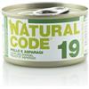 Natural Code 19 Pollo Asparagi e Riso 85gr umido gatto 85g