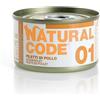 Natural Code 01 Filetti di pollo 85gr umido gatto 85g