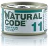 Natural Code 11 Tonno e Aloe 85gr umido gatto 85g