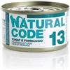 Natural Code 13 Tonno e Formaggio 85gr umido gatto 85g