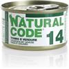 Natural Code 14 Tonno e Verdure 85gr umido gatto 85g