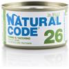 Natural Code 26 Tonno e Tacchino in jelly 85gr umido gatto 85g
