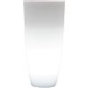 Milani Home - vaso luminoso da esterno RGB con pannello solare, diametro 33 x 70 cm, per giardino terrazzo e ingresso