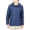 Amazon Essentials Piumino Leggero con Cappuccio Impermeabile e Ripiegabile Uomo, Blu Marino, XXL