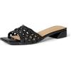 Amazon Essentials Mini Heel Mule Sandals Donna, Tessuto Di Canna Verde, 39 EU