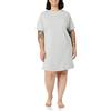 Amazon Essentials Camicia da Notte da Donna in Jersey Lavorato a Maglia, Leopardato Avorio, L