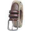 Amazon Essentials Cintura Intrecciata in Tessuto Elasticizzata Uomo, Nero, 75
