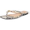 Amazon Essentials Thong Sandals Donna, Coccodrillo Finto Rosa Chiaro, 37 EU
