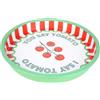 Talking Tables Grande vassoio da portata rotondo per bevande, snack, condimenti, design decorativo e colorato, ideale per cene estive, barbecue, cene all'aperto, feste in giardino, in latta, 30 cm