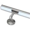 INOXLM lavorazioni inox Corrimano per scale in acciaio inox con led bianco naturale multicolor predisposizione led (220 cm, Corrimano con LED luce fredda 6500k)
