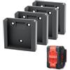 StarMaker Set di 4 supporti per batteria per Bosch 18 V, supporto da parete con serratura, fissaggio per batterie ProCore e GBA Pro, colore: Blu