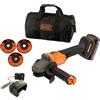 BLACK+DECKER Smerigliatrice angolare batteria Black & Decker Brushless