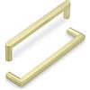 SYZOW 6 Pezzi Maniglie per Mobili in Ottone Anticato, Maniglie per Ante da Cucina, 96 mm, Maniglie per Cassetti in Lega di Zinco per Mobili da Cucina (Oro)