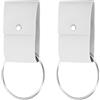 QUARKZMAN 2 Porta Asciugamani Con Anello E Cinturino Per Cucina E Bagno Gancio A Parete In Pelle Per Decorazione Casa Colonica Armadi Maniglie Forno O Barre Bianco