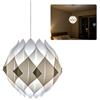 luopeidian Paralume Origami, Lampadario Carta Design Geometrico DIY in PP Lavabile Facile da Montare, Lampadario Carta di Riso Luce Soffusa e Calda, Paralume per Soggiorno Camera da Letto Sala da Pranzo