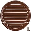 LIRAST Ø 125mm Marrone Rotonda Griglia di Ventilazione in Metallo - Griglie D'Aerazione con Rete Anti Insetti