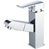 JCAKES Rubinetto Rubinetto for lavabo da bagno in oro Rubinetto monocomando Miscelatore monoforo Rubinetto montato su piano Rubinetto caldo e freddo Lavello Rubinetto in ottone (Color : Chrome)