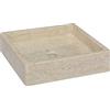 Rantry Lavandino Crema 40x40x10 cm in Marmo, Mobili per Interni e per Esterni, Decorazioni per la Casa, Arredi per la casa per Interni, Camera da Letto, Soggiorno, Ufficio