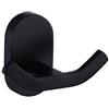 Bookarrow 7113B - Ganci per asciugamani da bagno, in ottone massiccio, colore: Nero opaco