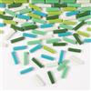 Buenoarte 1 LB 5x20mm Strisce di Vetro Piastrelle di Mosaico per la Decorazione Domestica, Mini Vetro Riciclato Bastone Tile per Fai Da Te Artigianato Arte e Bambini Hobby Fai Da Te (RS300)