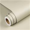 YENHOME Carta da Parati Adesiva Muro Beige per Soggiorno 40x300cm Moderna Carta da Parati Autoadesiva Beige Tinta Unita per Camera Da Letto Corridoio Pellicola Adesiva per Mobili Vetrina Armadio