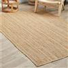 Ripaz Vogue Tappeto 100% iuta naturale, realizzato a mano, rettangolare, in iuta (180 x 220 cm)