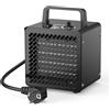 DAHTEC Termoventilatore Basso Consumo 2000W - Mini Stufetta Elettrica - Compatto Ceramico Riscaldamento - Termostato e Protezione da Surriscaldamento - per Casa, Bagno o Officina