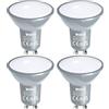 WSMCN GU10 Lampadine LED, luce bianca fredda 6000K 4W può sostituire la lampadina alogena PAR16 da 50W, AC 230V 380lm, 120° Angolo del Fascio, Non dimmerabile, lampada a risparmio energetico, 4 pezzi