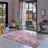 XUEDNGM Tappeto Camera da Letto Tappeto Morbido 170 x 280 cm Monocolore Design Moderno Lavabile, Antiscivolo, Morbido Tappeto Del Soggiorno Pelo Lungo Tappeti Antiscivolo, rosa viola