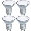 WSMCN GU10 Lampadine LED, luce bianca neutra 4000K 4W può sostituire la lampadina alogena PAR16 da 50W, AC 230V 380lm, 120° Angolo del Fascio, Non dimmerabile, lampada a risparmio energetico, 4 pezzi