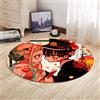 Tongyundacheng Tappeto anime Hanako-kun Hanako-kun Yahiro Nene stampato Floo Mats Tappeto rotondo per soggiorno, camera da letto, decorazione per la casa
