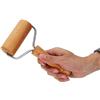 HERCHR Mattarello in Legno Rullo con manici ergonomici per panettiere in pasta, piccolo Antiaderente Mattarelli Rulli Rotella In Legno per Pizza,tortilla,biscotti(#1)