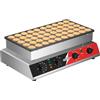 CROSSON Macchina per Mini Pancake 50 Fori Diametro 43 mm,Macchina per Pancake Olandese da Cucina uso Commerciale con Antiaderente,Controllo di Temperatura Tempo per Dorayaki,Poffertjes,Muffin,1700W