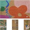 Olivo Tappeti OLIVO.shop | FANTASY 13 - Zerbino ingresso cocco, Zerbini ingresso esterno casa, Tappeto in cocco con scritte e stampe colorate, 40x65 cm (HOME FLOWERS)
