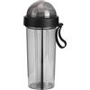 HERCHR Bicchiere da Viaggio,600 ml/20.29Oz Bicchieri Coppa a Doppia Parete,Borraccia con Cannuccia e Coperchio,Riutilizzabile Tazza Termica Coppa di Paglia per Sport da Campeggio All'aperto da Casa