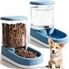 Frutilexia 2 Pezzi 3.8 L Distributore Automatico Cibo Gatti e Cani, Dispenser Acqua Gatti e Dispenser Crocchette Gatto, Dispenser Cibo Gatto, Alimentatore per Cani di Taglia Piccola e Media
